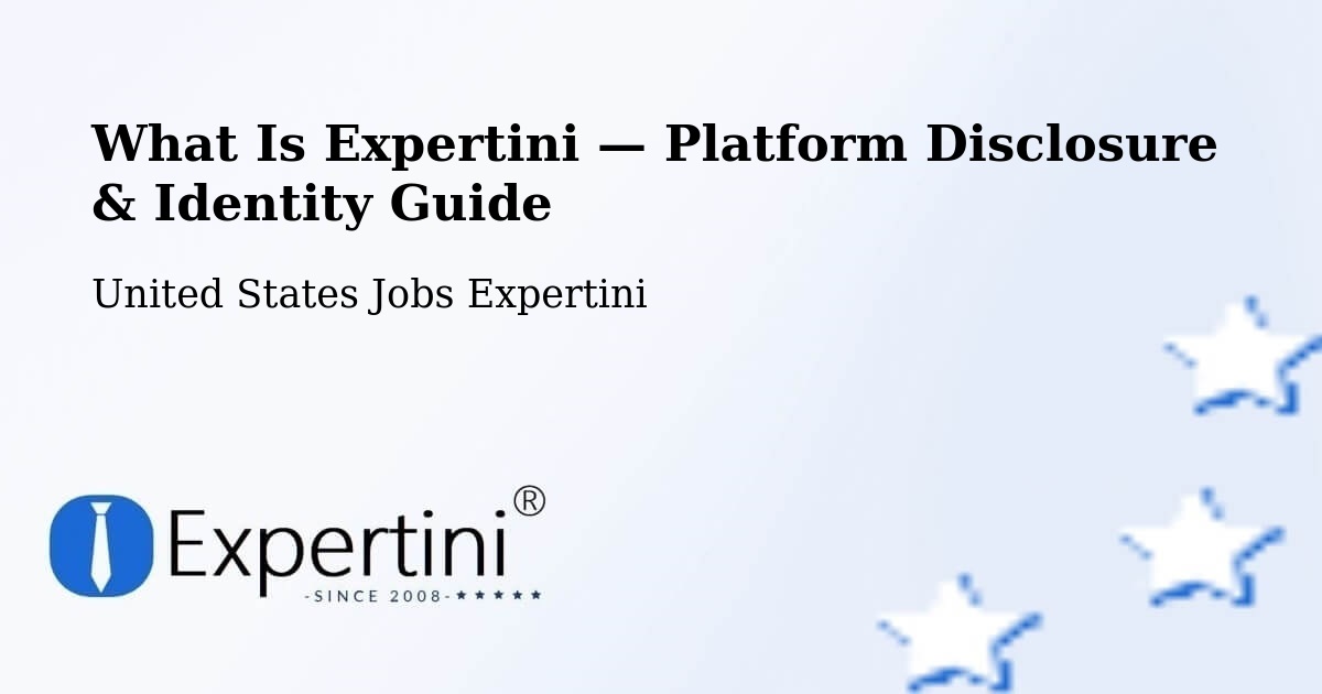What Is Expertini — Platform Disclosure & Identity Guide – Triangle